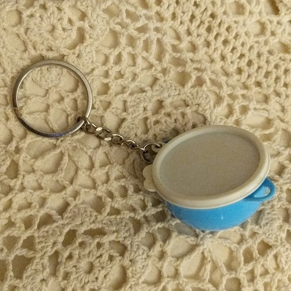 Tupperware key chain mini bowl